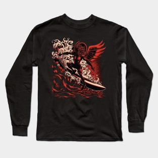 devil surfing Long Sleeve T-Shirt